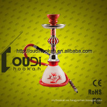 Venta caliente de vidrio y aluminio Hookahs fumar narguile vidrio